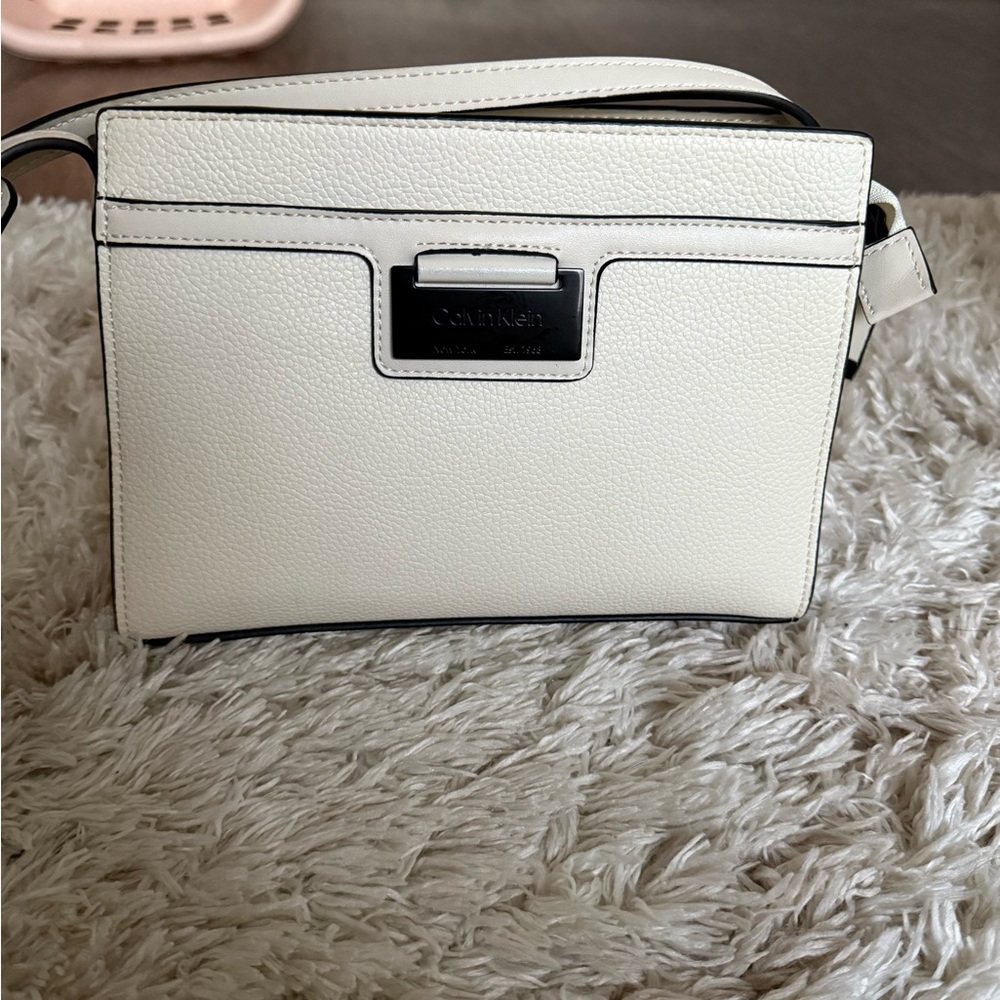 Calvin Klein Ivory Crossbody Bag